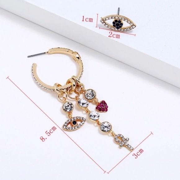 5 ⭐️FAVE Bohemian Evil Eye Earring - Picture 3 of 5